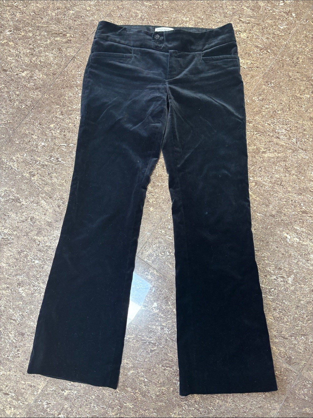 Banana Republic Black Velvet Trousers